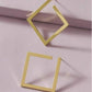 Metal Square Earrings - HDJ 003
