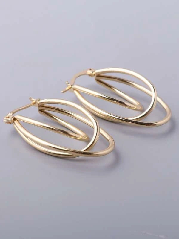 Stylish Hoop Earrings - HDJ 059