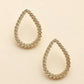 Metallic Water Drop Stylish Earrings - HDJ 007