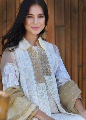 LSM Lakhani Precious Embroidered Lawn Unstitched 3 Piece Suit – PG-9991