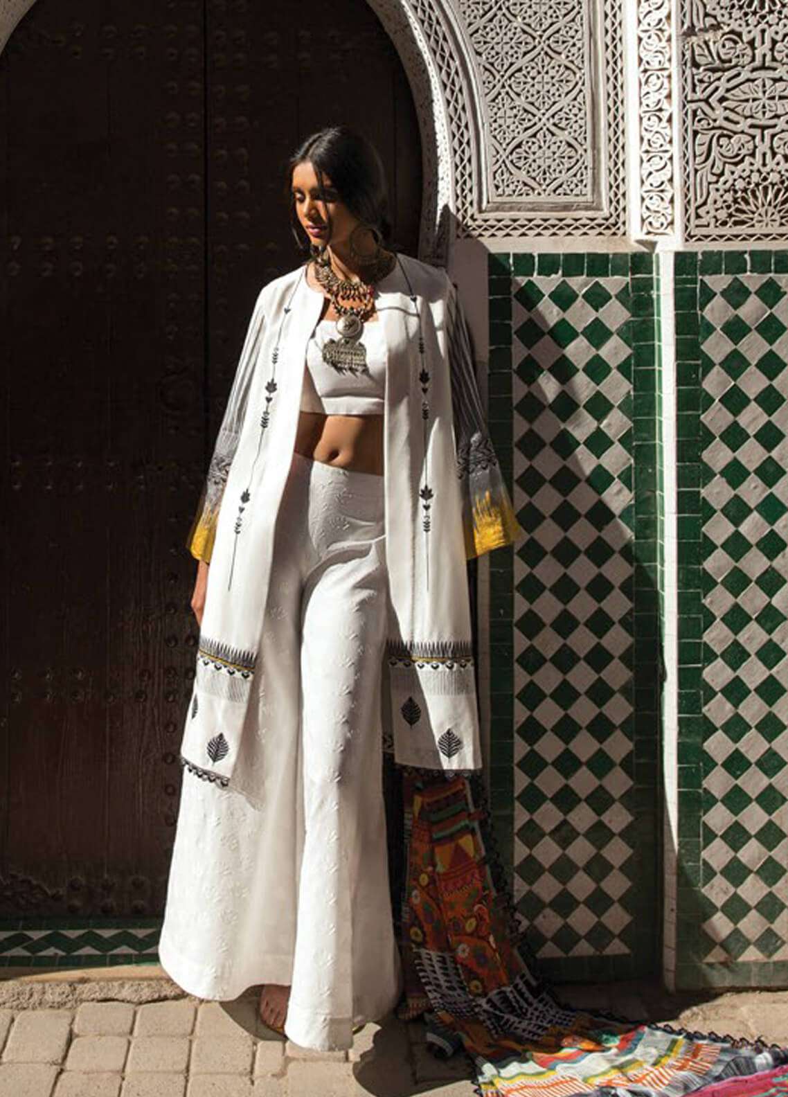 Zara Shahjahan Luxury Embroidered Lawn Unstitched 3 Piece Suit - MARRAKESH A