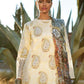Zara Shahjahan Luxury Embroidered Lawn Unstitched 3 Piece Suit - MInah A