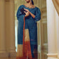 Mushq Embroidered Organza Unstitched 3 Piece Suit - 03 Carribean Sea - Festive Collection