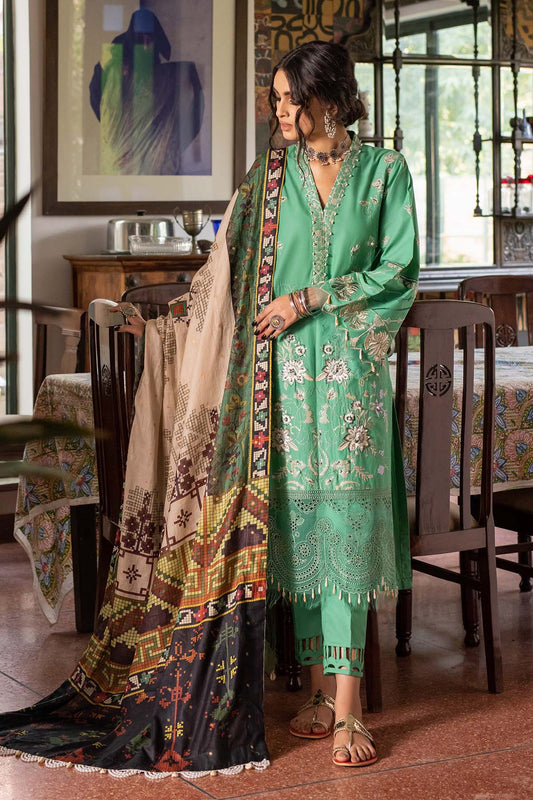 Maya By Nureh Embroidered Lawn Suits Unstitched 3 Piece NS-36 - Summer Collection