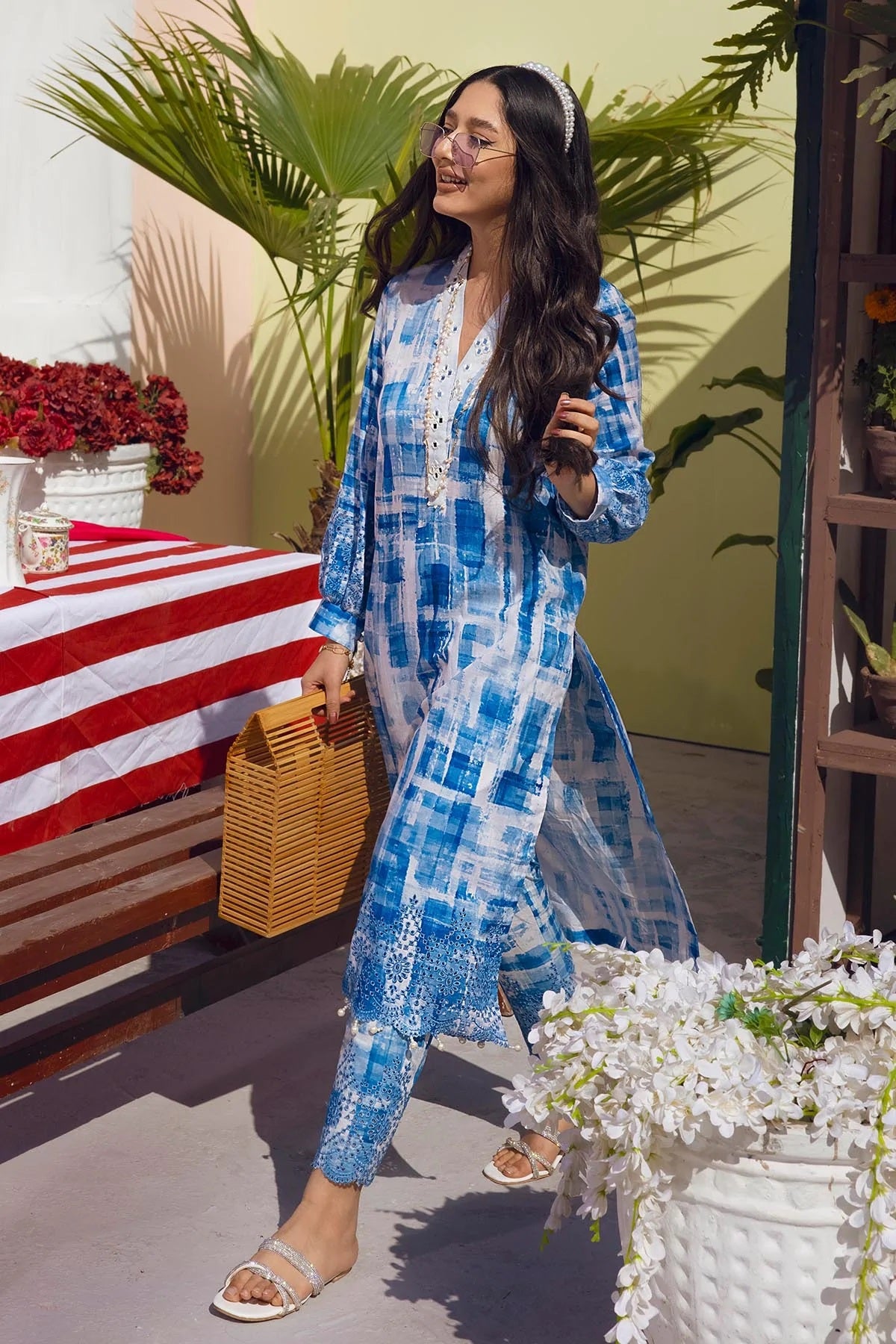Ballerina By Nureh Embroidered Lawn Suits Unstitched 2 Piece NU2- 31 - Summer Collection