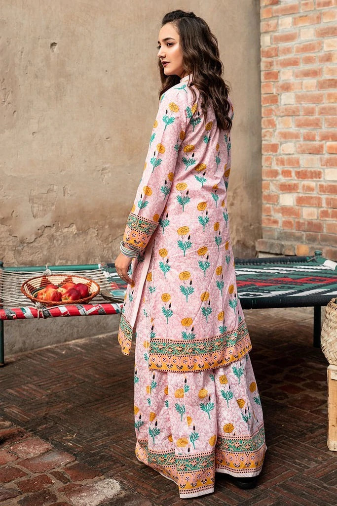 Gul Ahmed Digital Printed Lawn Unstitched 1 piece Shirt - SL 803 Vintage Garden