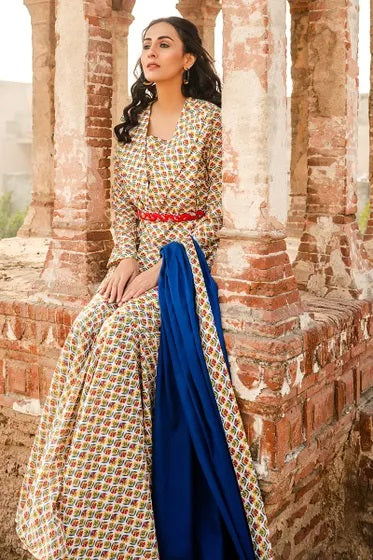 Gul Ahmed Digital Printed Lawn Unstitched 1 piece Shirt - SL 826 Bagh e Gul