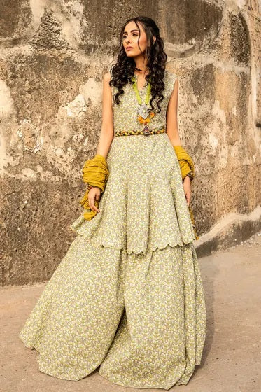 Gul Ahmed Digital Printed Lawn Unstitched 1 piece Shirt - SL 828 Bagh e Gul