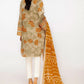 Al Karam Printed Lawn Unstitched Kurti SLR-01-22-2-Grey - Summer Collection