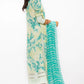 Al Karam Printed Lawn Unstitched Kurti SLR-12-22-2-Tea Green - Summer Collection