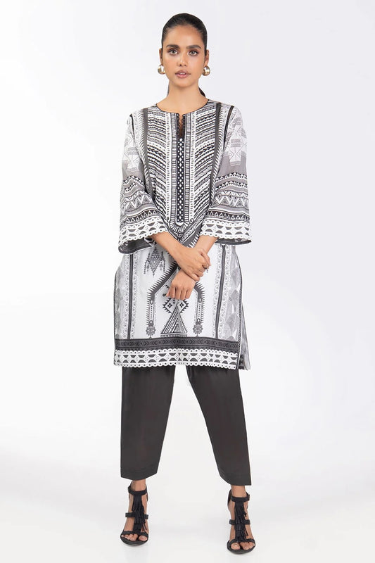 Al Karam Printed Lawn Suits Unstitched 2 Piece SS-06-22-2-White - Summer Collection