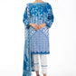 Al Karam Printed Lawn Suits Unstitched 3 Piece SS-08-22-2-Blue - Summer Collection
