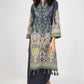 Al Karam Printed Lawn Unstitched Kurti SS-57-22 Blue - Summer Collection