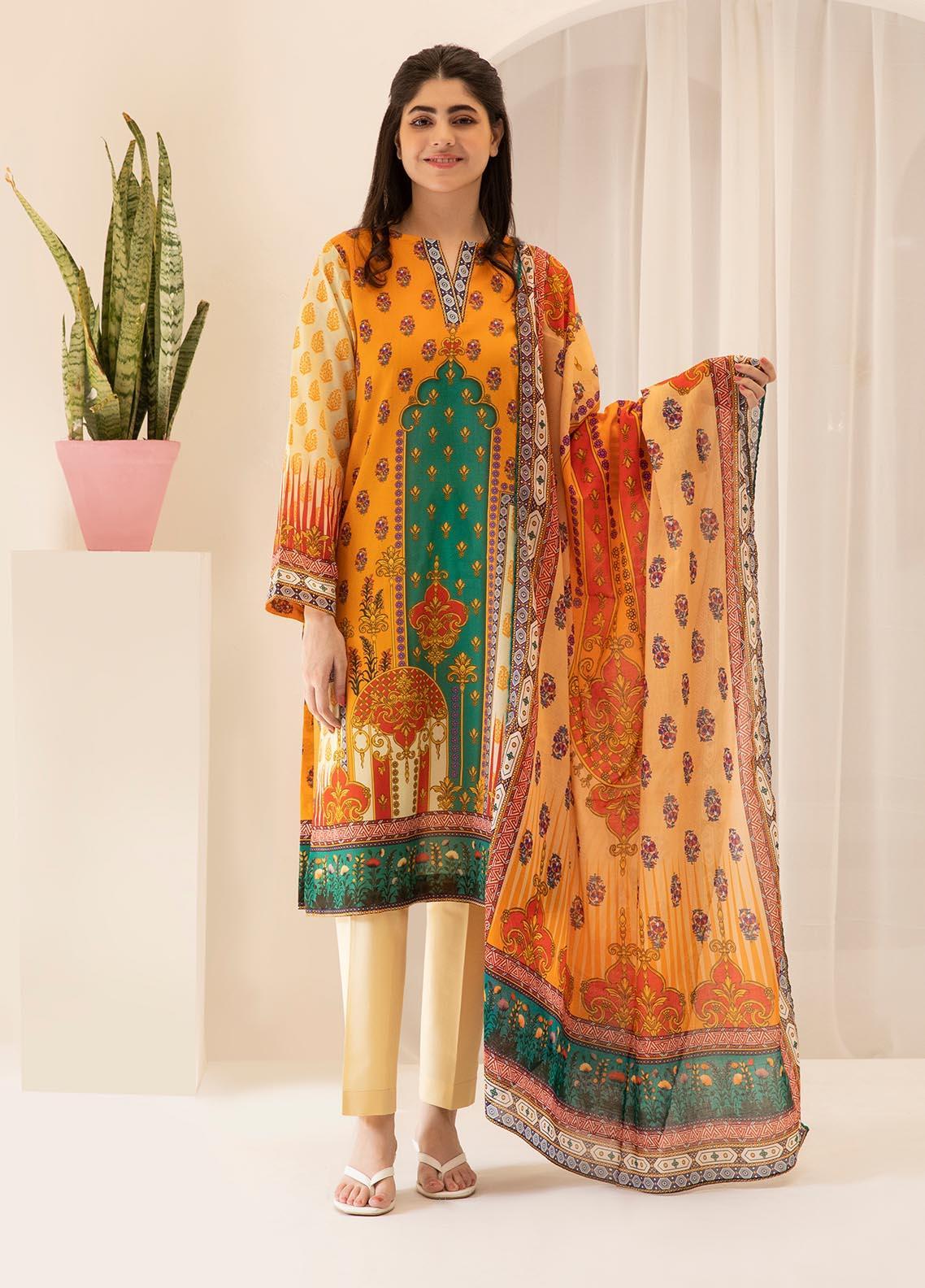 Zellbury Printed Lawn Suits Unstitched 2 Piece - ZWUSC221740