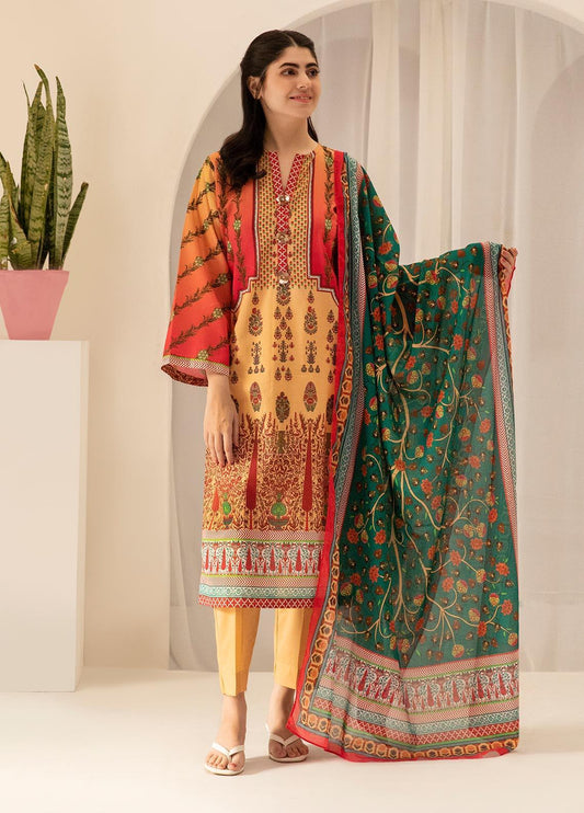 Zellbury Printed Lawn Suits Unstitched 3 Piece - ZWUSC321758
